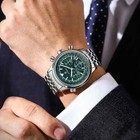 Luxury Military Men Watch Waterproof Luminous Date Chronograph Stainless Steel