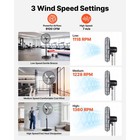 Uimoso 30-in Industrial Pedestal Fan high Airflow waterproof oscillating Design