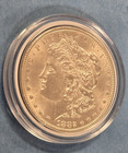 11082aue Morgan Silver Dollar  1 Year 1882 Philadelphia Cap Au Detail Coin 90 ag