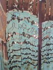 Ashro 2 Piece Long Dress duster Jacket Set Brown Green Copper Size M