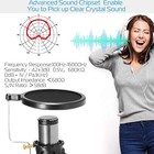 Condenser Usb Microphone W  Tripod Stand For Game Chat Studio Recording Computer