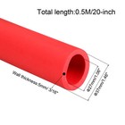 Foam Grip Tubing Handle Grips 27mm Id 37mm Od 20  Red For Tools Handle
