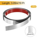2pcs Stainless Steel Wall Molding Trim  10ft X 0 79 Inch  Mirrored Silver