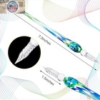 3 Pieces Handmade Glass Dip Pen High Borosilicate Crystal Calligraphy Glass Pen