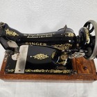 Beautiful 1914 Singer Hand Crank Sewing Machine 128k Roccoco Fully Tested Case 