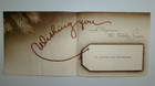 Vtg Christmas Card  Tree Branch With  Scottie Dogs On Gift Tag
