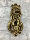 Rare 19th Century French Ornate Door Knocker Heavy Bronze Rococo Style Floral