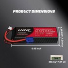Hrb 9500mah 11 1v 3s Lipo Battery Ec5 For Rc Car Truck Buggy Helicopter Drone