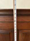 Antique Solid Walnut 1 Door 3 Shelf Spaces Perfect Size Cabinet For Any Room