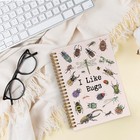 Qlmx Bug Insect Spiral Notebook  Bugs Journal Spring Bugs