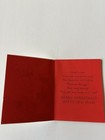Vintage Christmas Greeting Card Santa Reindeer Embossed Forget Me Not Unused