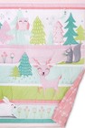Cloud Island Pink Forest Frolic 4-pc Crib Bedding Set -whimsical Forest Animals
