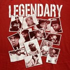 Legendary Rap Icons T  Red  Size 5xl  27    X 31      Tupac Biggie Jayz Snoop Nas
