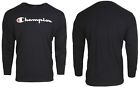 Champion Men s Classic Logo T-shirt Long Sleeve Lightweight Jersey Tee Size 2xl