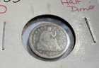 1853-o Seated Liberty Half Dime Silver Coin - New Orleans Mint - Arrows