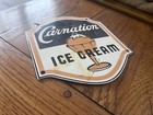 Very Nice Porcelain Carnation Ice Cream Sign