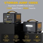 Vtoman Jump 1500x Portable Power Station 1500w 828wh Lifepo4 Battery Generator