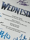 Wednesday Pilot Script Cast-signed- Autograph Reprints- Addams Family
