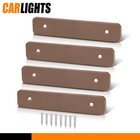  4 Pcs In One Package   5 5    Brown Composite Decking Boards End Cap Se