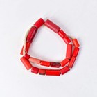 Old Bohemian Glass Red Trade Beads