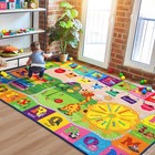 Kids Rugs For Playroom Classroom Bedroom  Educational And Fun Play Mat With A   