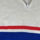 Rare Vintage Sno Jet Knit Sweater Snojet Snowmobile Apparel Sz M Zipper Neck