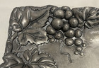 Aluminum Alloy Arthur Court Grapes And Leaves Bread Dessert Tray 11x6  1996