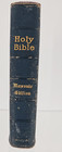 Vtg 1924 Holy Bible Masonic Mason Edition Holman Blue Cover Gold Stamped