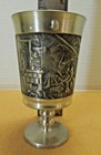 Vintage 1970 s Rein Zinn Bleifrei Pewter German Wine Goblet