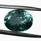 Certified Bluish Green Montana Sapphire Oval 5 45 Ct Natural Loose Gemstone