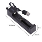 2pcs Battery 3000mah 3 7v Brc Rechargeable Flashlight Batteries usb Charger
