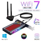 Rgb Gaming Wifi 7 Pcie Network Card Be200 Bluetooth 5 4 Desktop Pc Wifi7 Adapter