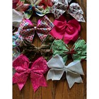 26 Cheer Bow Bundle Practice Competition Summit Worlds Sparkle Iridescent Sequin