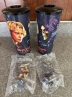 Masters Of The Universe 2 Movie Theater Cups With He-man   Skeletor Toppers New