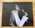Elvis Presley Original 8x10 Photo White Fringe Suit Vegas 1970 Stamped Jat Tunzi