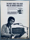 Herbie Hancock 1978 Vintage Poster Advert Sunlight Columbia Sennheiser Vocoder