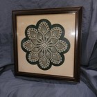 Antique Tatted Doilies Professionally Framed Handmade Lace Cottage Core Doilie 