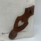 Welsh Love Spoon New Mb Davies Art Wood Carve Memento Wales Courting Wedding