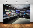 Fabric News Studio Backdrop For Virtual Media  Tv Show Background  Youtube Photo