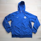 Nike Chelsea Fc Windrunner Jacket Mens M Full Zip Hooded Blue Football Soccer