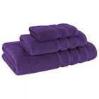 Bath Towel Set 100  Turkish Cotton 3 Piece Towels For Bathroom- Violet Purple