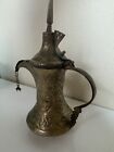Antique Vintage Bedouin Arabic Dallah Brass Copper Coffee Pot