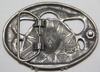 Vintage 1995 Native American Indian Chief Belt Buckle