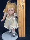 Antique 6  Jointed All Bisque Bonn W Glass Eyes Doll  All Original Wig   Clothes