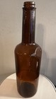 Vintage Hiram Walker   Sons Limited 11  Tall  Amber Glass Bottle Rare   Vc