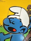 Playskool  Blue Smurf    evening Serenade    11 Piece Puzzle 1982