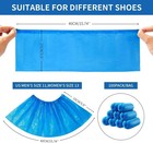 200 Pcs New Thicken Disposable Indoors Office Clean Room Blue Easy Shoe Covers