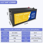 48v 100ah Lifepo4 Lithium Battery Bms Deep Cycles For Rv Solar Boat Golf Cart