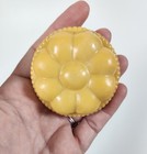 Scarce Vintage 1930s-40s Butterscotch Celluloid Baby Rattle Flower Design