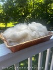 White Wool Combed Top Mohair Roving 4 Oz For Felting Spinning